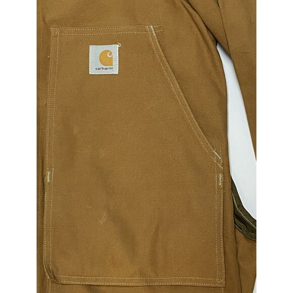 VTG Carhartt Hunting Jacket Size Medium Duck Canvas Game Pouch USA Made - Picture 2 of 11